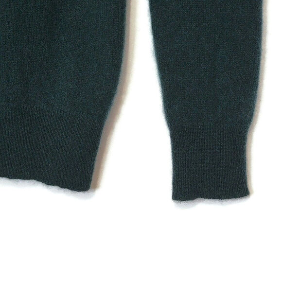 C By Bloomingdales Cashmere Long Sleeve Turtleneck Green Sweater Size XS - Picture 5 of 10